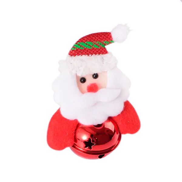 Іграшка Санта на мячі, 6 см 
