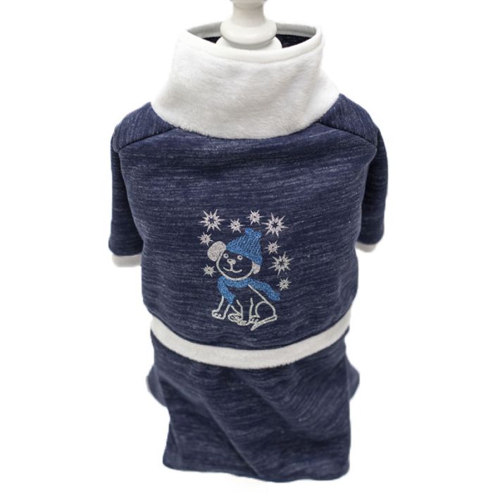 Снупі комбінезон для собак хлопчиків трикотаж на хутрі М 