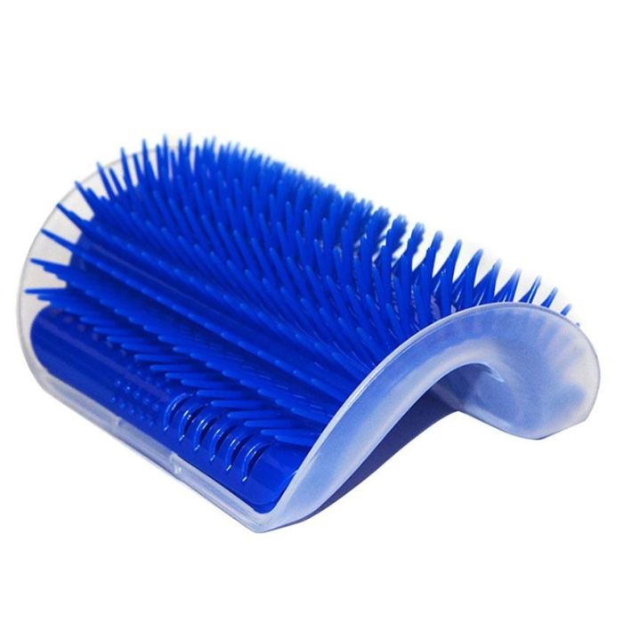 Дошка-дряпка двостороння 50х10 см з масажною щіткою для кішок 