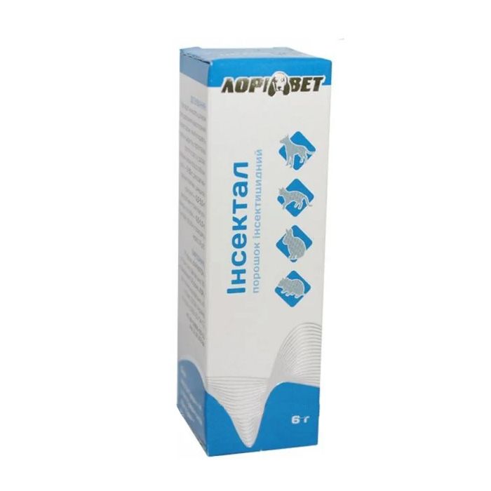 Инсектал  инсектоцидная пудра для птахів 6 гр, Лорі Інсектал пудра для птахів 6г Лорі