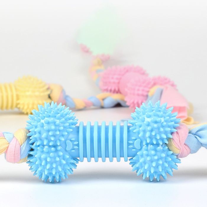 Кісточка для собак лита з елементами тканини 12 см SL121 