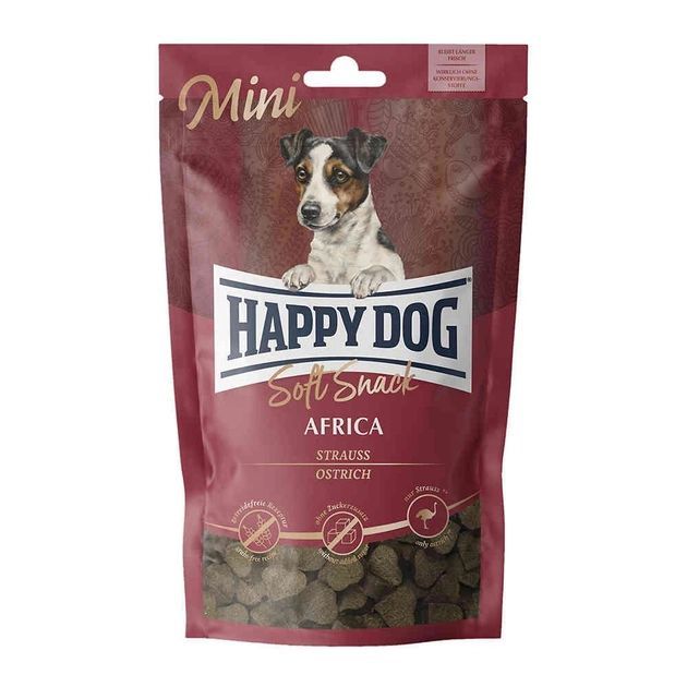 Ласощі Happy Dog Soft Snack Mini Africa для собак дрібних порід, з страусом і картоплею, 100 г 