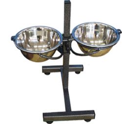 Стійка 2 миски  24 см х h40 см 2.2 л