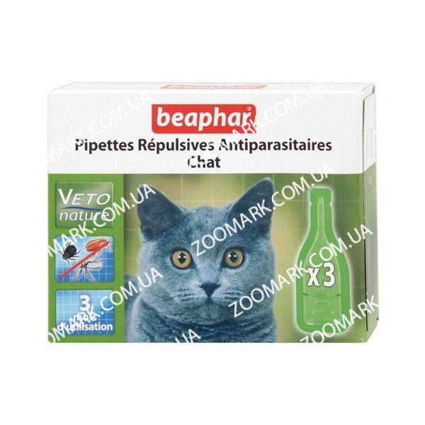 Bio spot on-краплі проти бліх і кліщів для кішок для котів