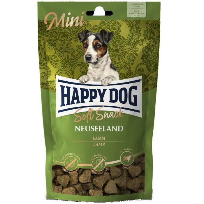 Ласощі Happy Dog SoftSnack Mini Neuseeland з ягням мякі закуски для собак дрібних порід 100 г 