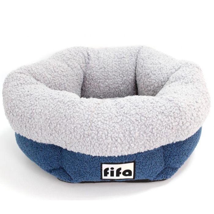 Лежак Норд меблева тканина, овчина синій 66х57х22 см(копия)