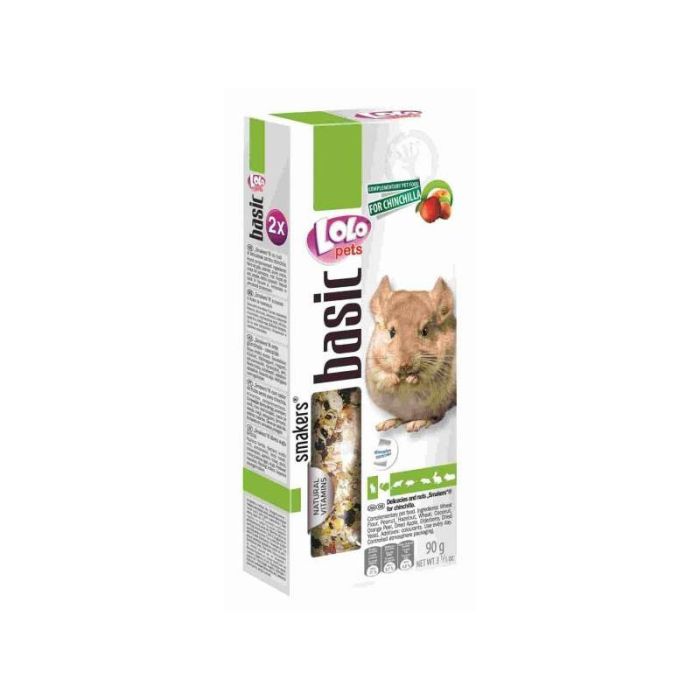 Колосок для шиншил c фруктами і горіхами 2 шт, Lolo Pets Lolo Pets Колосок для шиншил c фруктами і горіхами 2 шт
