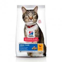Hills SP Feline Adult Oral Care 1,5 кг з куркою від зубного нальоту у кішок 