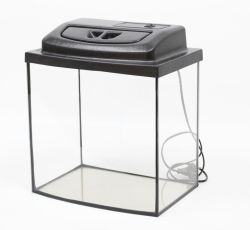 Комплект Акваріум овал + кришка для акваріума 17 л + кришка 30х20х30 см