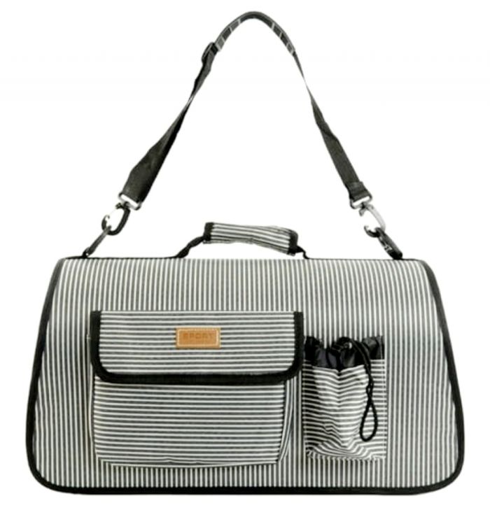 Сумка-переноска 52х30х20 см з сіткою смужка 