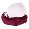 Лежак для тварин Шайба велюр і замша 2 605022 см Бордо