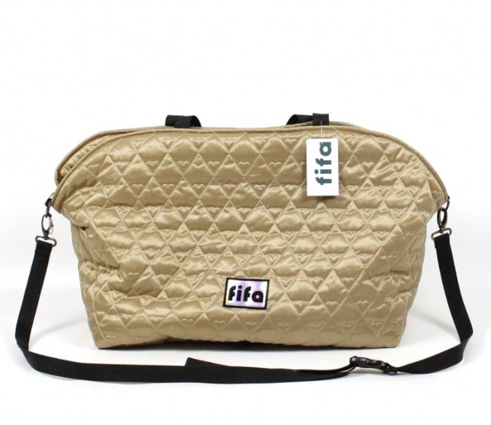 Автосумка стьогана плащівка золото, 50х30х40 см 