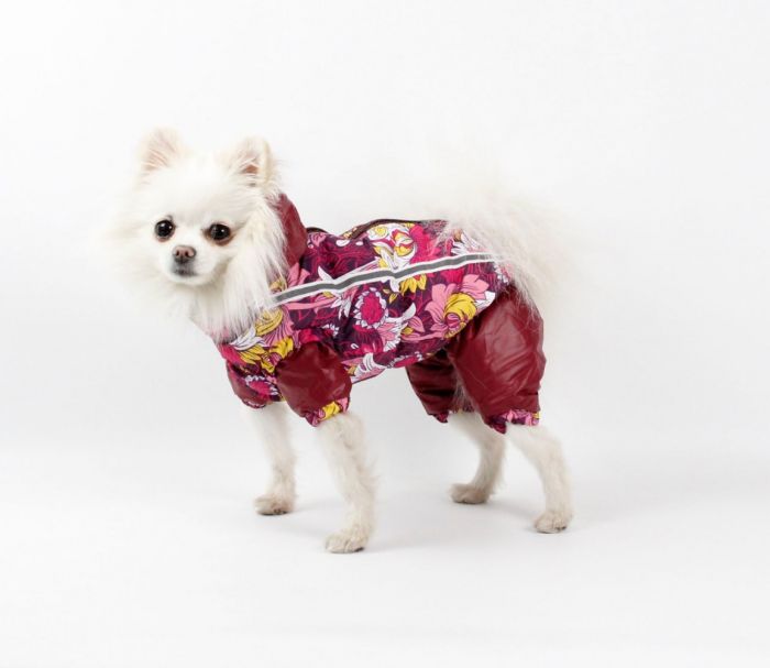 Набір Фрезія жилет силікон + комбінезон велсофт бордо (дівчинка) М