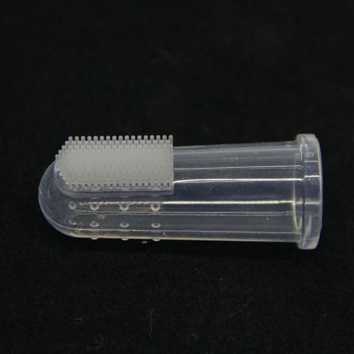 Щітка-насадка на палець силікон 