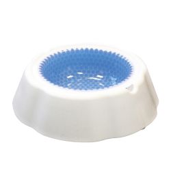 Миска для собак Пластикова охолоджуюча Біла Ноббі 19,5 см-950мл