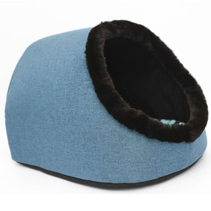 Будиночок для тварин Норка 2 антикоготь 47  40  30см Морська хвиля