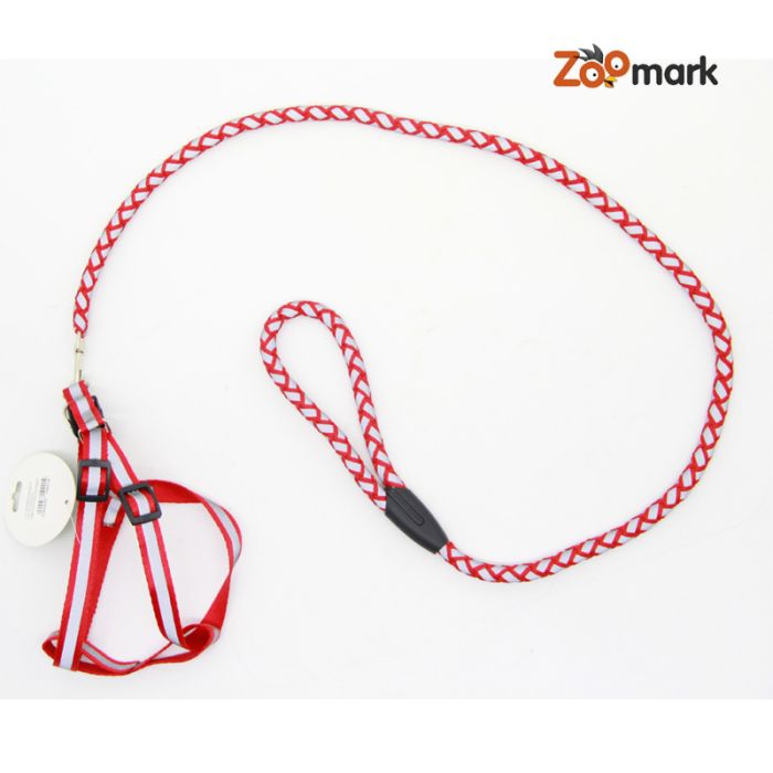 Шлея і повідець комплект 2,515-20120 круглий шнур світловідбиваючий 