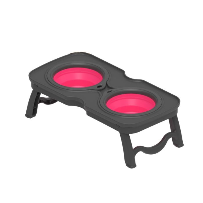 Стійка з силіконовими мисками для собак SY-A42 700мл