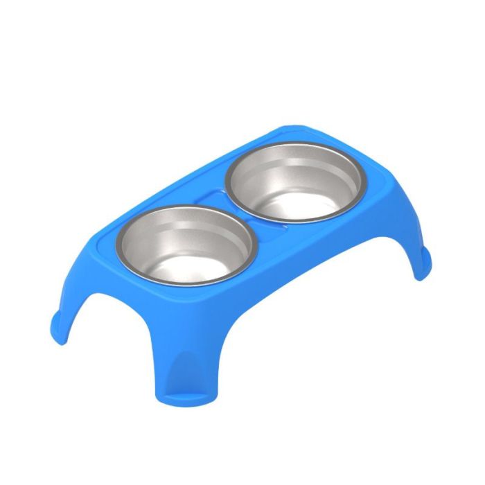 Бар Столик пластик з 2 металевими мисками м 400мл