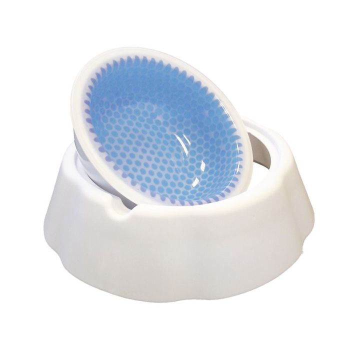 Миска для собак Пластикова охолоджуюча Біла Ноббі 15см-300мл