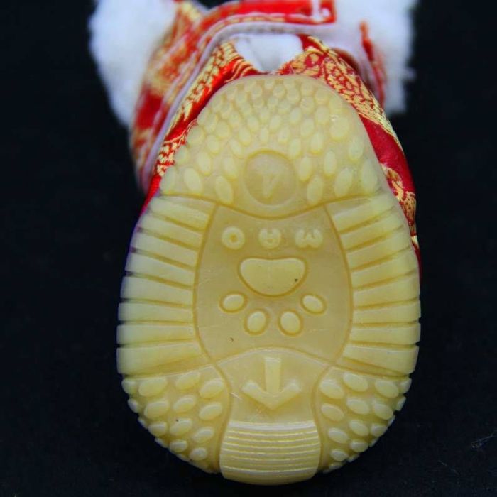 Черевики для собак джинс з вишивкою з поліуритановою підошвою 1 42  35 мм