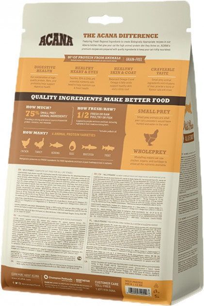 ACANA Wild Prairie Cat для котів 340 г