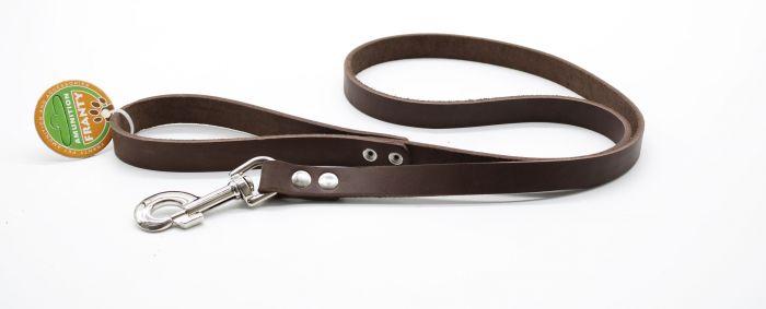 Повідець Franty Style Paw шкіра, 18 мм х 1,2 м коричневий