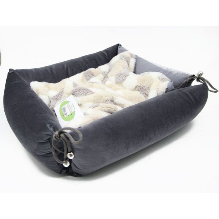 ЛЕЖАК ТРАНСФОРМЕР ЛЮКС замша сірий 1 370280120