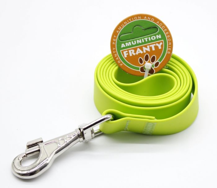 Повідець Franty Сяйво біотан Чорний 25 мм  1,2 м. Бордовий