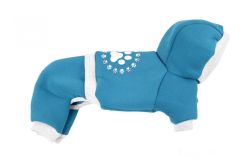 Слід комбінезон для собак хлопчиків трикотаж на флісі M