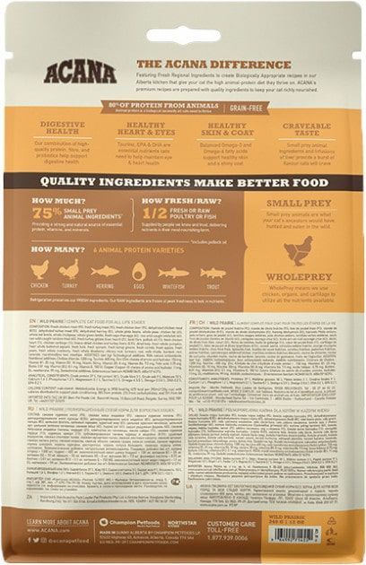 ACANA Wild Prairie Cat для котів 1,8 кг