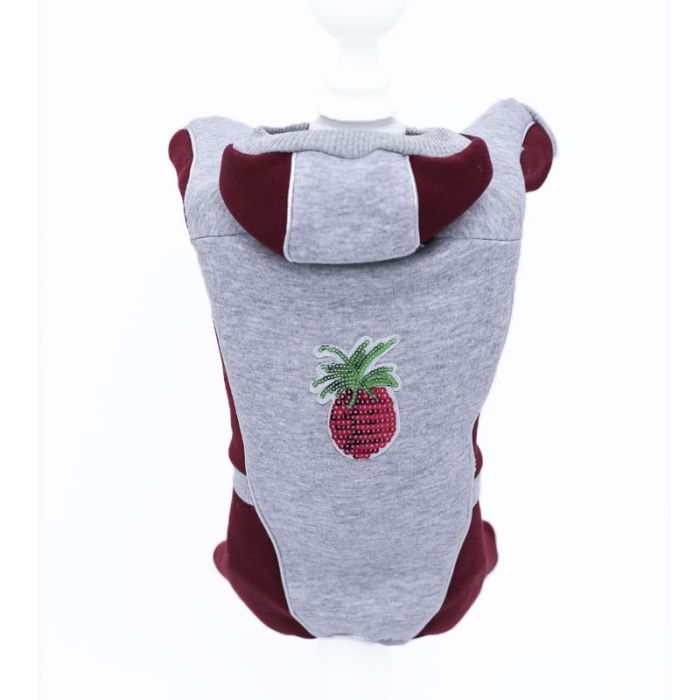 Ананас комбінезон для собак дівчаток трикотаж на флісі S2