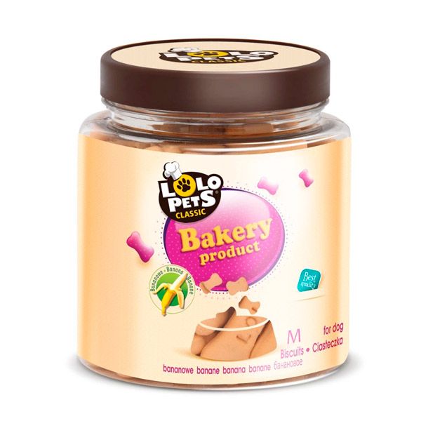 Lolopets кісточки бананові Банка 210г M 80607