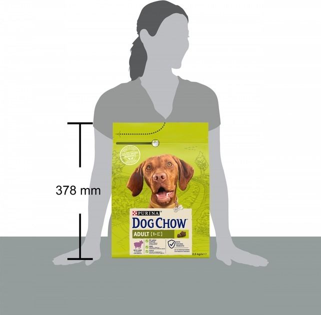 АКЦІЯ Purina DOG CHOW Adult сухий корм для дорослих собак з ягнятком 2.5 кг 
