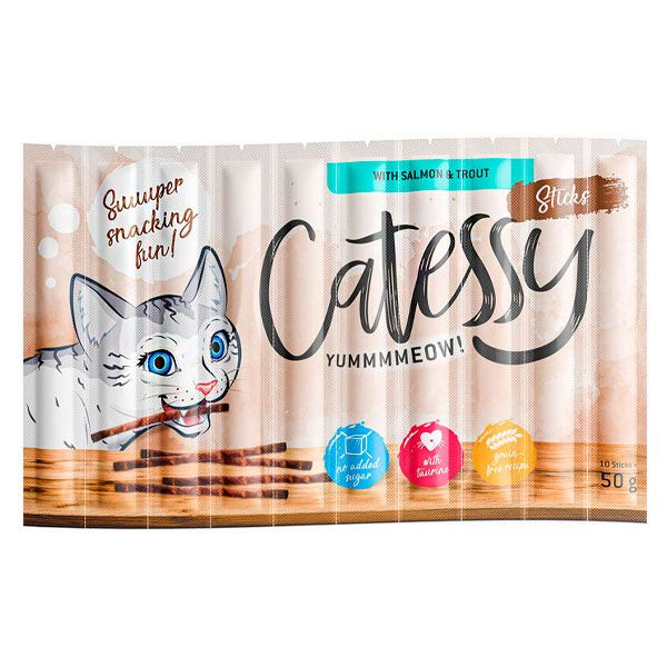 Палички Catessy для котів з лососем, 10 шт 