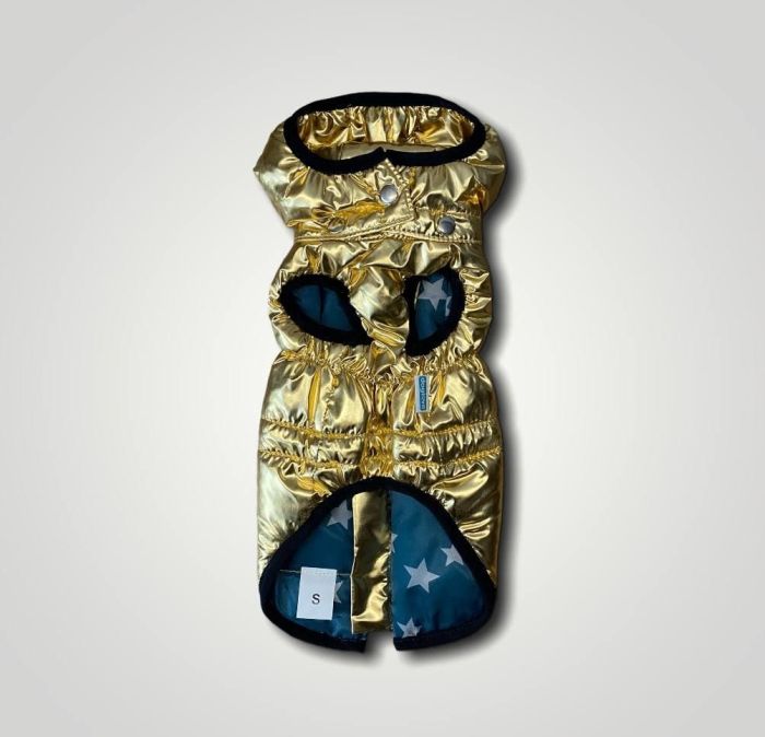 Дубай жилет для собак Dog Love золото M