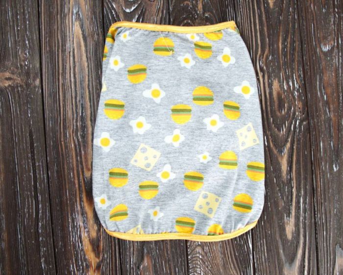 Футболка для собак хлопчиків Таїті трикотаж сіра S2