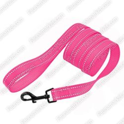 Повідець ACTIVE для собак зі світловідбиттям нейлоновий Рожевий 10мм152см