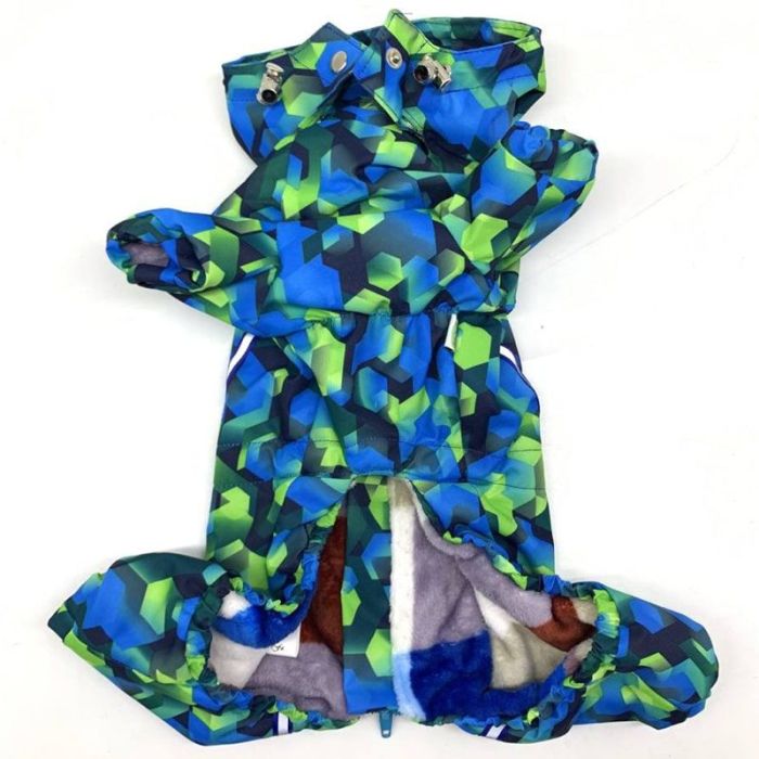 Стільники комбінезон для собак хлопчиків велсофт без силікону XXS