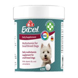 8 in 1 Multi Vitamin Small Breed-мультивітаміни для дрібних собак, 70 таблеток 8 in 1 Multi Vitamin Small Breed 109372 70 таблеток