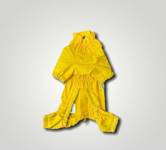 Мадрид дощовик для собак Dog Love жовтий без утеплювача S3