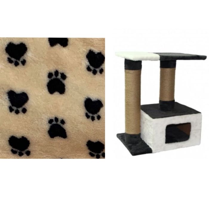 Когтеточка Мейн-Кун, джут Лапка Бежева