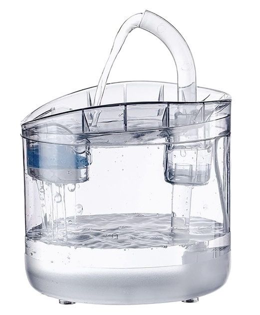 Автопоїлка-фонтан usb Прозора 1,8л 171716 см. 