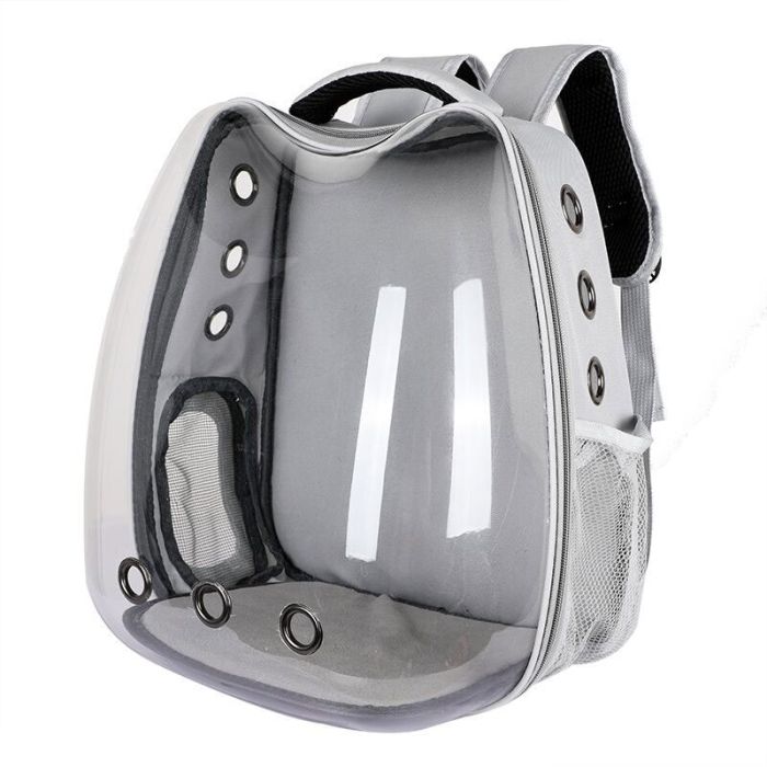 Рюкзак овальний екран 32х40х25 см сірий 