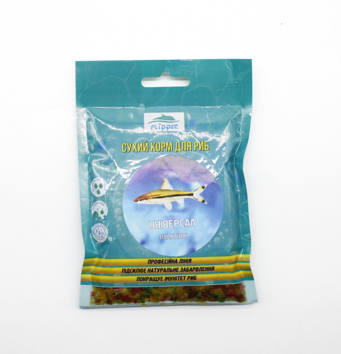 Універсал пластівці 20гр100мл для повсякденного годування усіх видів риб 