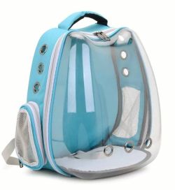 Рюкзак з овальним екраном для домашніх тварин 324025 см Синій