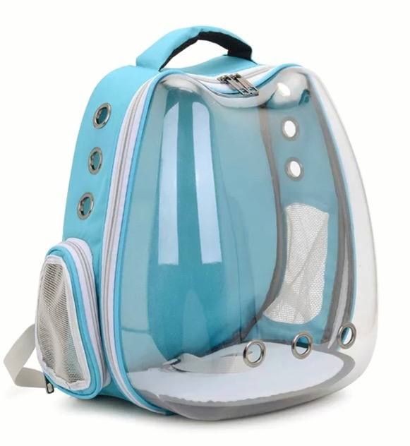 Рюкзак з овальним екраном для домашніх тварин 324025 см Синій