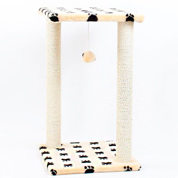 Гламур дряпка сизаль бежева лапка  