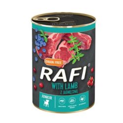 Dolina Noteci Rafi консерви junior для цуценят (65) 400гр паштет ягня, лохина, журавлина 305095 
