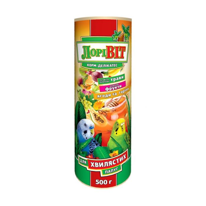 Корм-делікатес для хвилястих папуг Лорівіт 0.5 кг 